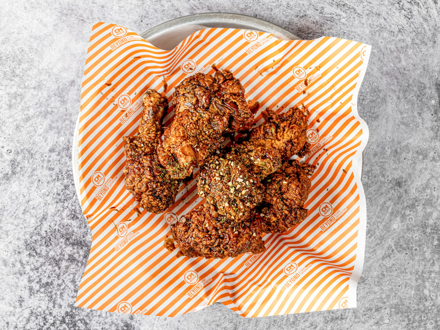 Green onion Korean fried chicken drumsticks